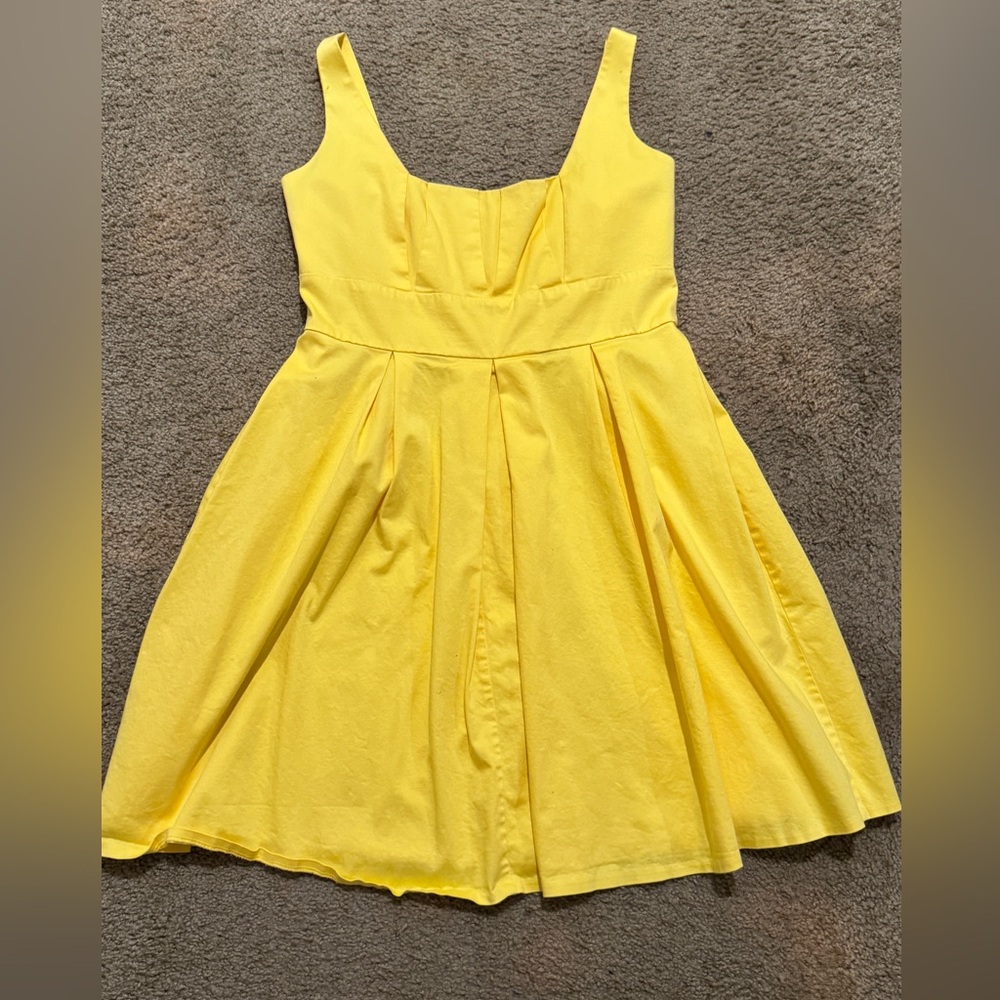 Calvin Klein vibrant yellow dress